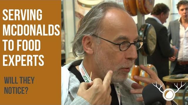 Serving mcdonalds to food experts? Serving mcdonalds to food experts?