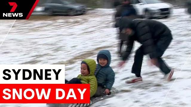 Sydney shivers through a winter wonderland | 7news Sydney shivers through a winter wonderland | 7news