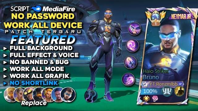 New! script skin bruno neymar jr halo striker no password | full effect voice - patch terbaru 2025 New! script skin bruno neymar jr halo striker no password | full effect voice - patch terbaru 2025