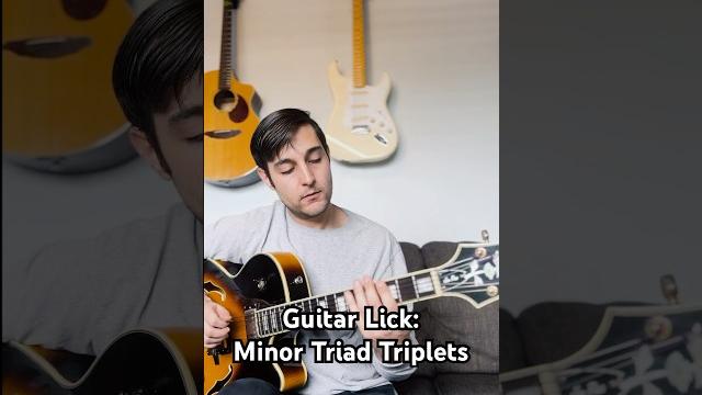 Minor lick based off just the triad! #guitarlesson #jazzguitar #guitartutorial #learnguitar #triads Minor lick based off just the triad! #guitarlesson #jazzguitar #guitartutorial #learnguitar #triads