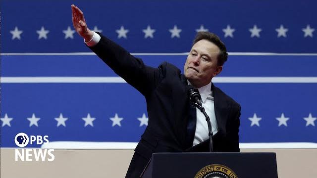 Watch: elon musk appears to give fascist salute during trump inauguration celebration Watch: elon musk appears to give fascist salute during trump inauguration celebration