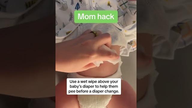 Diaper changing hack Diaper changing hack
