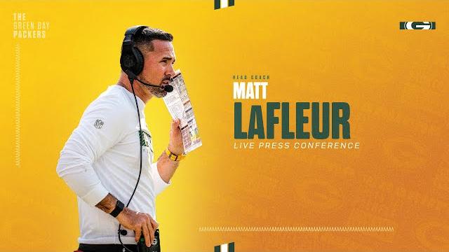 Head coach matt lafleur press conference Head coach matt lafleur press conference