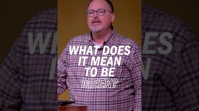 What does it mean to be meek? What does it mean to be meek?