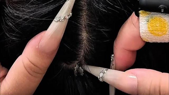 Gentle scalp asmr with long nails | sleep massage, stress relief & soft touch | model: latte Gentle scalp asmr with long nails | sleep massage, stress relief & soft touch | model: latte