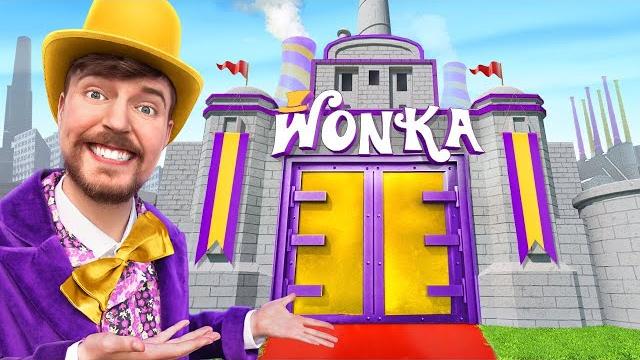 I built willy wonka's chocolate factory! I built willy wonka's chocolate factory!