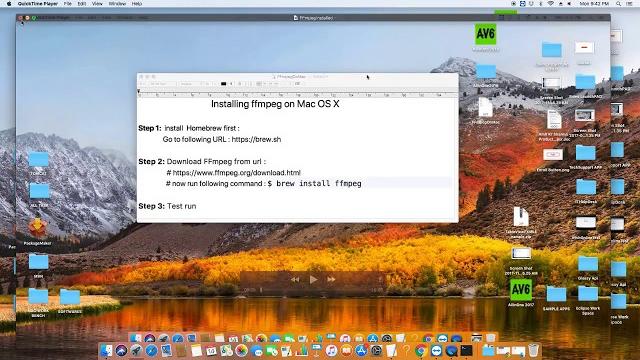 Learn installation of ffmpeg on macos high sierra? Learn installation of ffmpeg on macos high sierra?