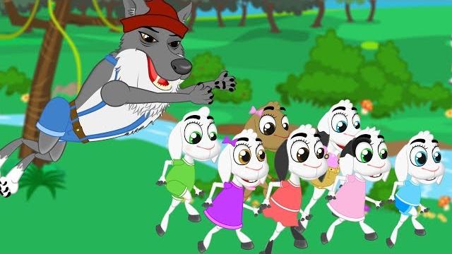 Serigala dan tujuh anak domba cerita anak anak animasi kartun Serigala dan tujuh anak domba cerita anak anak animasi kartun