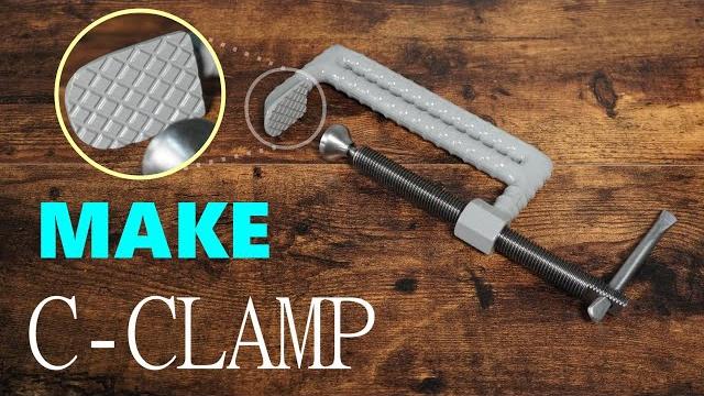 How to make a heavy duty c clamp - precision made by hand How to make a heavy duty c clamp - precision made by hand