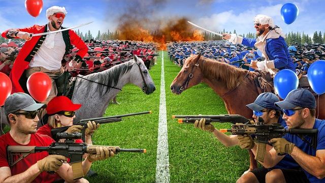 Эпичная битва в страйкболе на 100 человек! Эпичная битва в страйкболе на 100 человек!