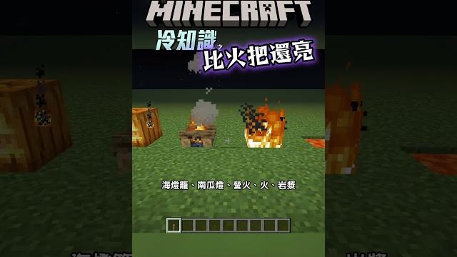 比火把還亮的 麥塊冷知識 #minecraft #我的世界 比火把還亮的 麥塊冷知識 #minecraft #我的世界