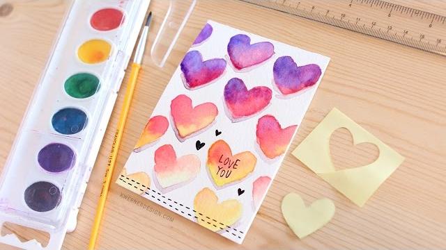 Easy diy valentine's day card made with minimal supplies Easy diy valentine's day card made with minimal supplies