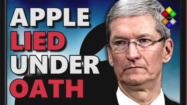 Criminal: apple literally lied under oath Criminal: apple literally lied under oath
