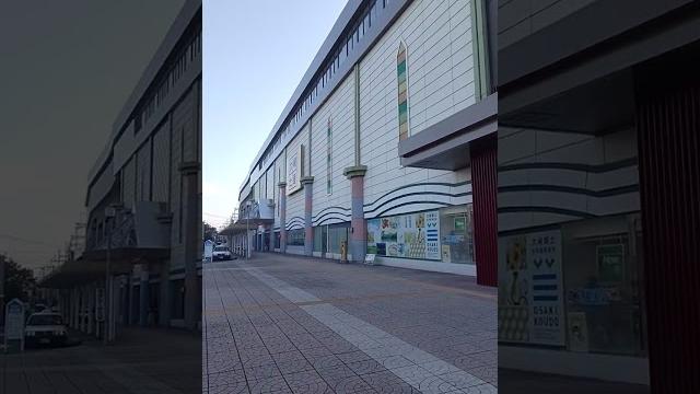 【古川駅】jr陸羽東線を横目に駅舎へ furukawa 【古川駅】jr陸羽東線を横目に駅舎へ furukawa