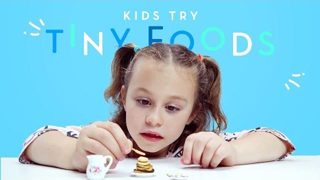 Kids try tiny foods | kids try | hiho kids Kids try tiny foods | kids try | hiho kids