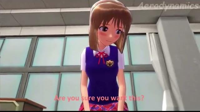 Shy girl farts in her crush's face - animation Shy girl farts in her crush's face - animation