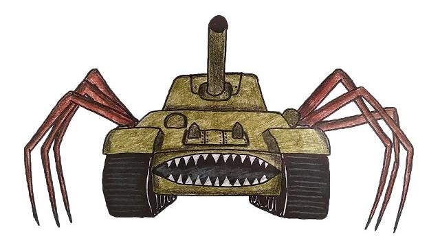 Как нарисовать танк пожиратель Как нарисовать танк пожиратель