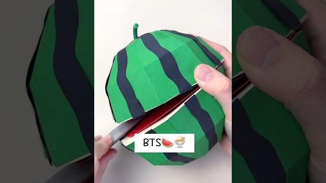 Bts : how i made watermelon#papercraft#3d Bts : how i made watermelon#papercraft#3d