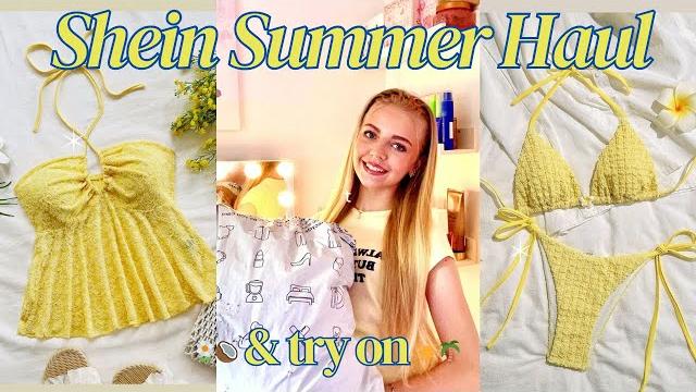Massive shein summer haul + try on ️ Massive shein summer haul + try on ️