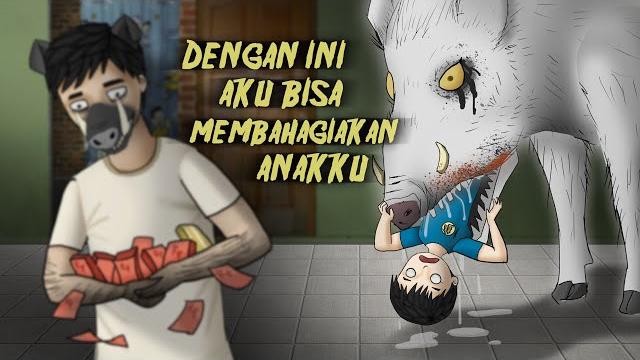 Kisah babi ngepet - kehilangan anak demi uang #horormisteri | kartun hantu, animasi pesugihan Kisah babi ngepet - kehilangan anak demi uang #horormisteri | kartun hantu, animasi pesugihan
