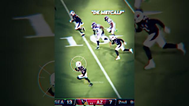 Do not pick the ball off vs dk metcalf #shorts Do not pick the ball off vs dk metcalf #shorts