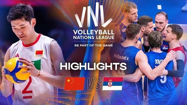 China vs. serbia - highlights | week 1 | men's vnl 2025 China vs. serbia - highlights | week 1 | men's vnl 2025