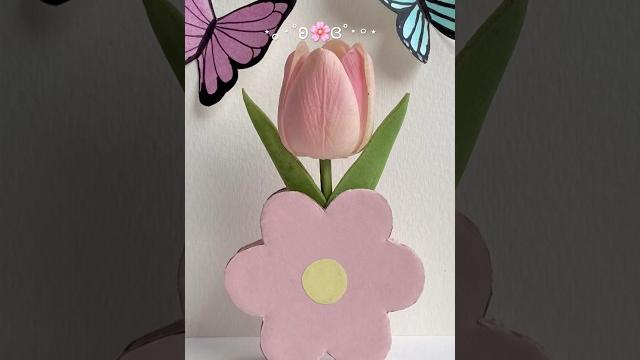 Diy cute cardboard flower vase Diy cute cardboard flower vase