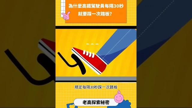 為什麼高鐵駕駛員每隔30秒就要踩一次踏板? #科普 #漲知識 #高鐵 為什麼高鐵駕駛員每隔30秒就要踩一次踏板? #科普 #漲知識 #高鐵
