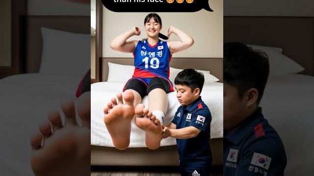 Feet as big as the face?!!!️ #shorts Feet as big as the face?!!!️ #shorts