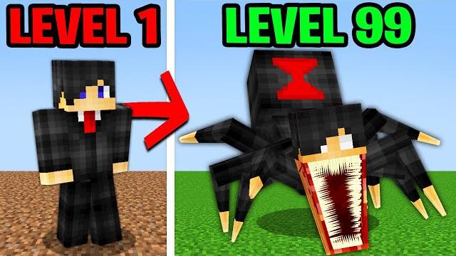 Minecraft, but you turn into a spider! Minecraft, but you turn into a spider!