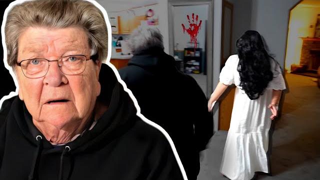Ghost prank on angry grandma! Ghost prank on angry grandma!