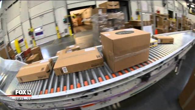 Behind the scenes of an amazon warehouse Behind the scenes of an amazon warehouse