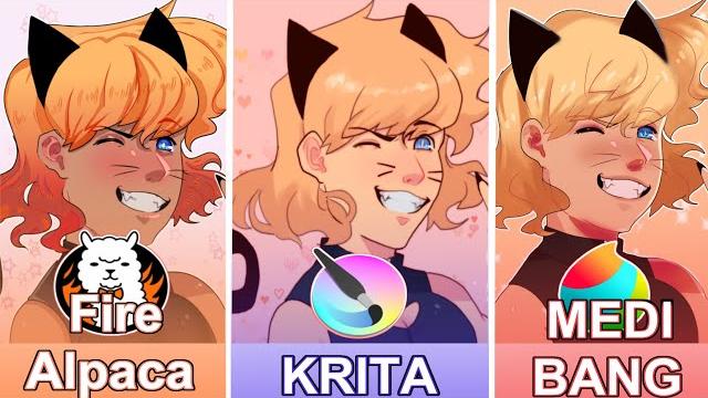 Best free program! krita vs medibang vs firealpaca! Best free program! krita vs medibang vs firealpaca!