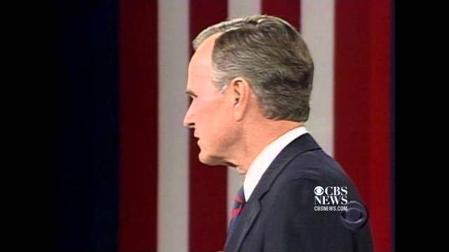 Famous debate moment: bush, sr. checks his watch in 1992 Famous debate moment: bush, sr. checks his watch in 1992