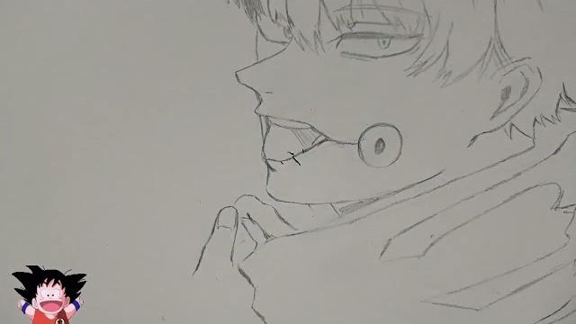 Drawing of toge inumaki Drawing of toge inumaki