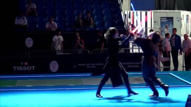 Star wars duel on fencing world championships. best sound Star wars duel on fencing world championships. best sound