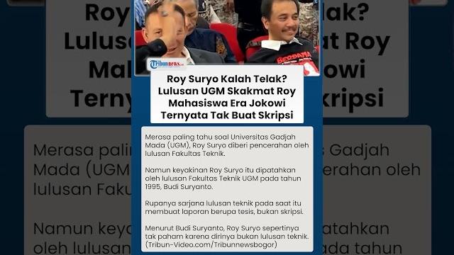 Roy suryo gelagapan! diskakmat lulusan teknik ugm ternyata mahasiswa era jokowi tak bikin skripsi Roy suryo gelagapan! diskakmat lulusan teknik ugm ternyata mahasiswa era jokowi tak bikin skripsi