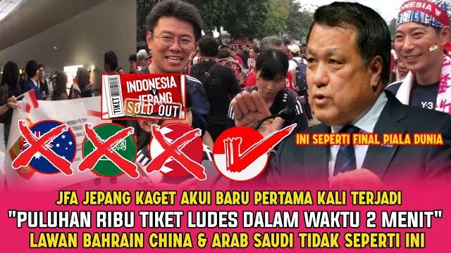 Jfa jepang akui baru pertama kali terjaditiket laga jepang vs indonesia habis dalam waktu 2 menit Jfa jepang akui baru pertama kali terjaditiket laga jepang vs indonesia habis dalam waktu 2 menit