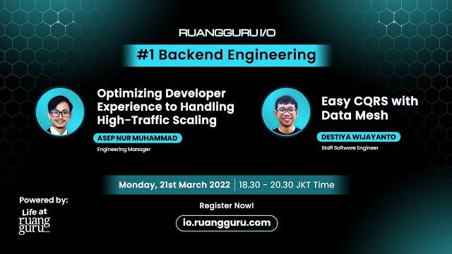 Backend engineering - ruangguru i/o 2022 Backend engineering - ruangguru i/o 2022
