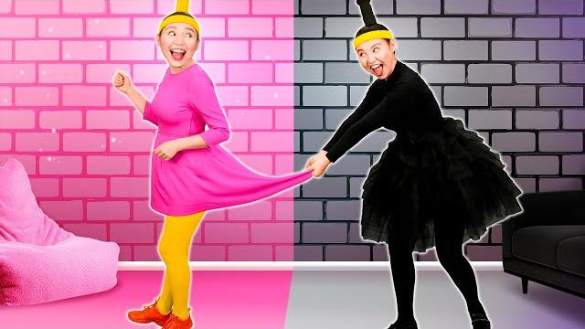Pink vs black challenge song | babanana kids songs Pink vs black challenge song | babanana kids songs
