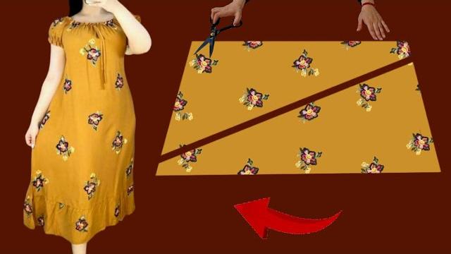 New idea summer trends dresses ️ very easy very cute dress pattern ️ sew only 20 minute New idea summer trends dresses ️ very easy very cute dress pattern ️ sew only 20 minute