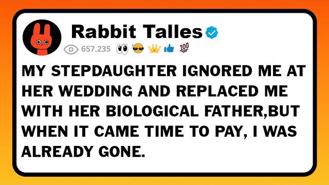 My stepdaughter ignored me at her wedding and replaced me with her biological father, but when it... My stepdaughter ignored me at her wedding and replaced me with her biological father, but when it...
