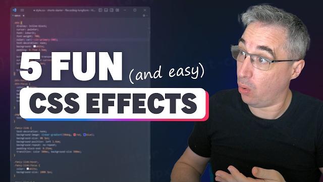 Five easy and fun css effects Five easy and fun css effects
