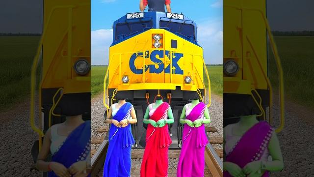 Train vs 3 girl vfx magic video Train vs 3 girl vfx magic video