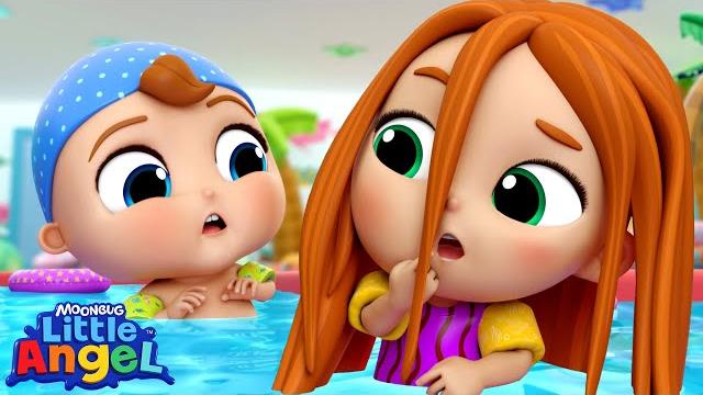 Oops at the pool! | little angel and friends kid songs Oops at the pool! | little angel and friends kid songs