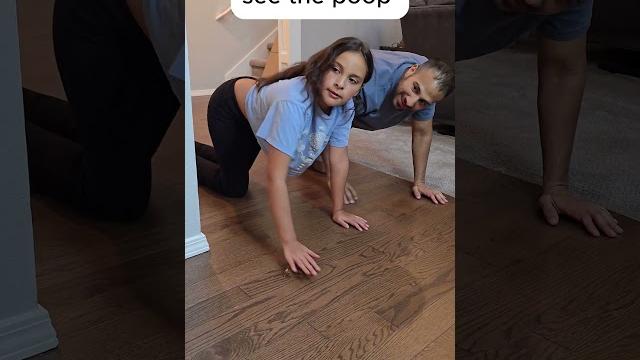 She didn't see the poop #shorts #funny She didn't see the poop #shorts #funny