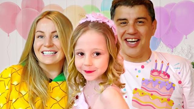 Nastya comemora sua festa de 6 anos com amigos e familiares Nastya comemora sua festa de 6 anos com amigos e familiares
