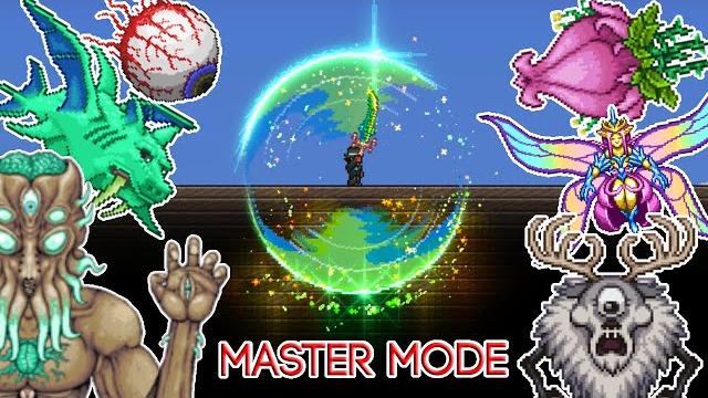 Terraria 1.4.4 - terra blade vs all bosses (master mode) Terraria 1.4.4 - terra blade vs all bosses (master mode)