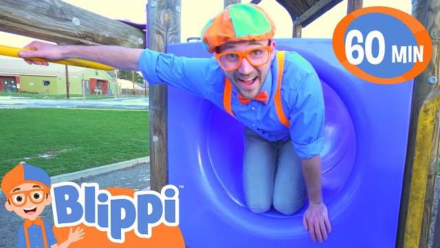 Blippi explores an outdoor play park for kids! | educational videos for kids Blippi explores an outdoor play park for kids! | educational videos for kids