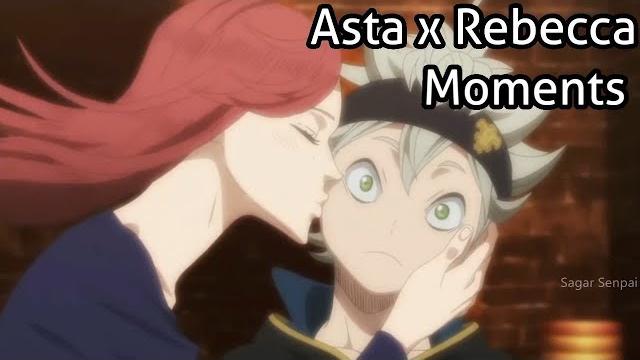 Asta and rebecca moments ️ - black clover Asta and rebecca moments ️ - black clover